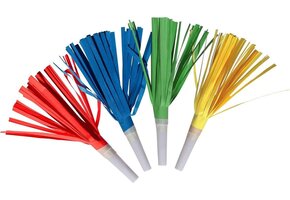 Amscan Feestfluitjes Roltong 16 Cm Papier 4 Stuks