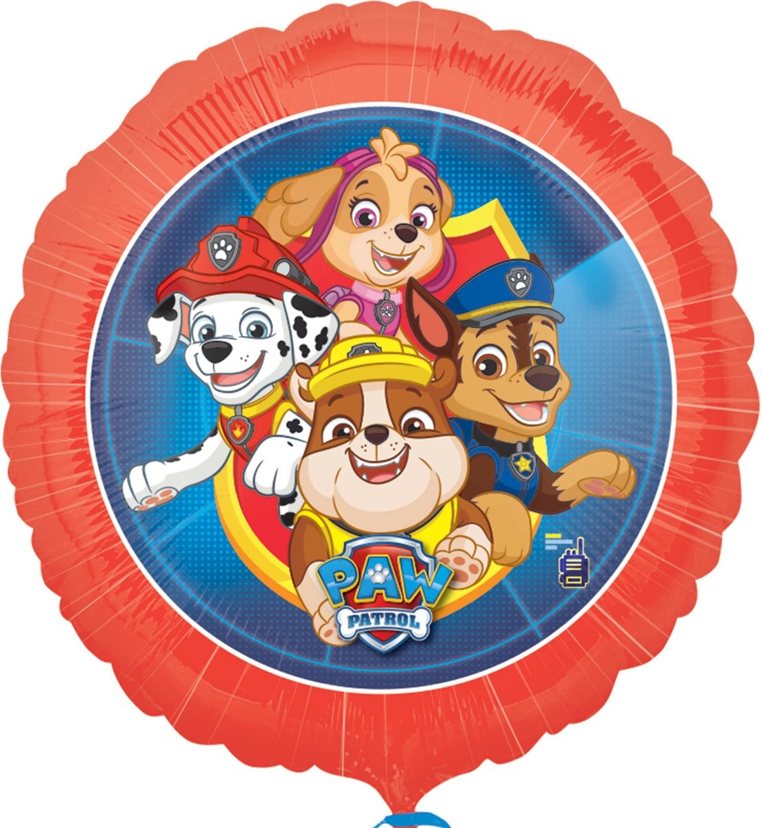 PAW Patrol - Ballon - Folie - Rood/Blauw - 43cm - 1 stuks