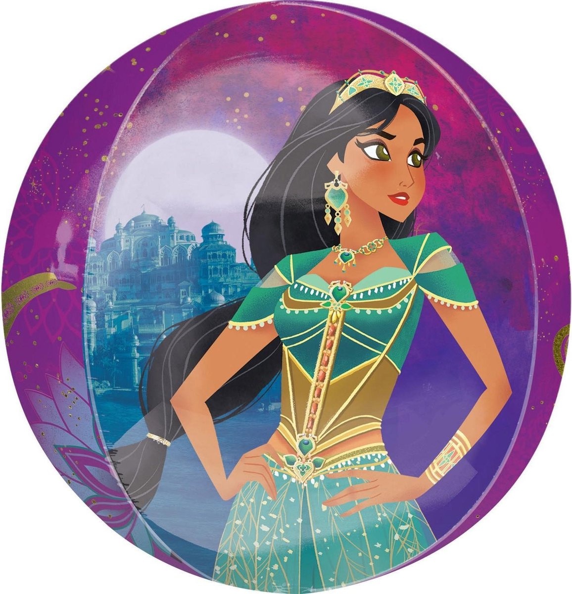 Disney Folieballon Aladdin Junior 38 X 40 Cm Paars
