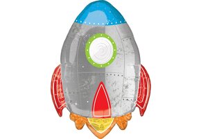 Amscan - Folieballon XL Raket 73 cm