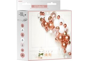 Rosé gouden ballonnenboog | 66 ballonnen