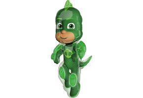 Amscan Folieballon Supershape Pj Masks Gekko 58 X 96 Cm Groen