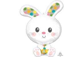 Amscan Konijn XXL Folieballon 58x73cm