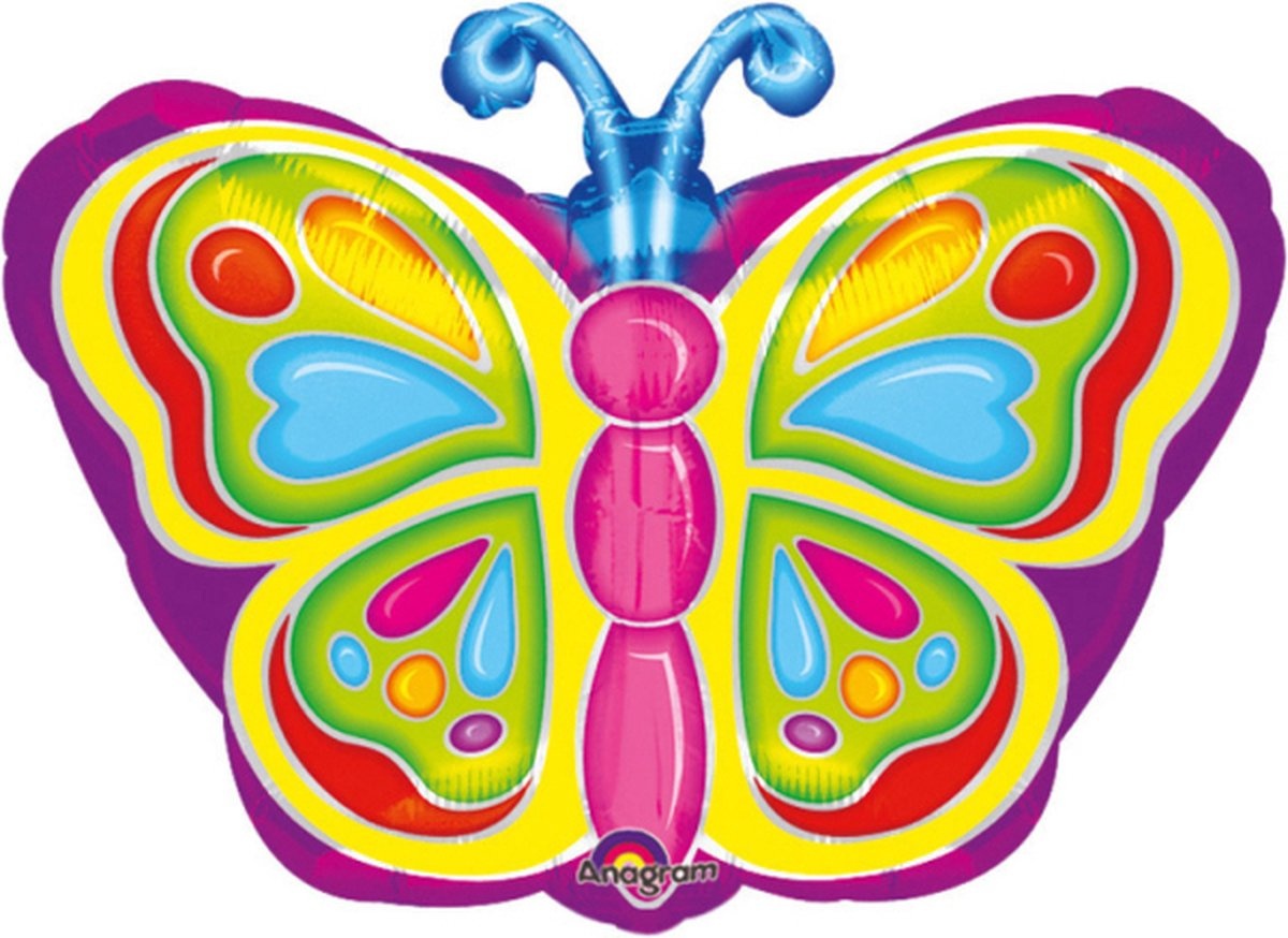 Amscan folieballon Vlinder 43cm