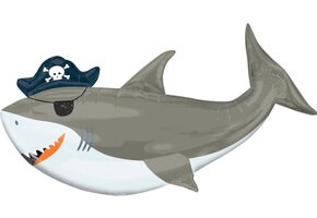 Amscan folieballon Supershape Haai piraat 104cm