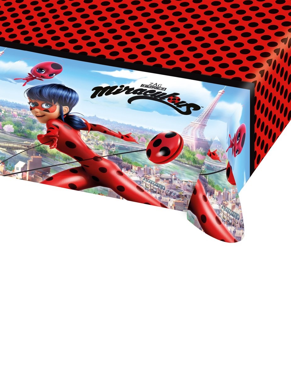 AMSCAN - Plastic Ladybug Miraculous tafelkleed 120x180cm
