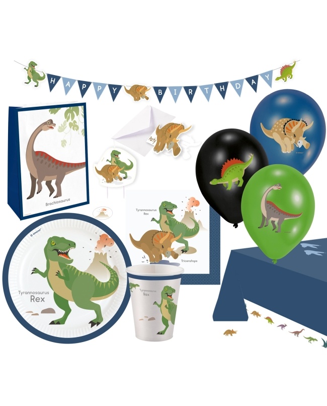 Dino party set - complete set voor Dinosaurus kinderfeestje
