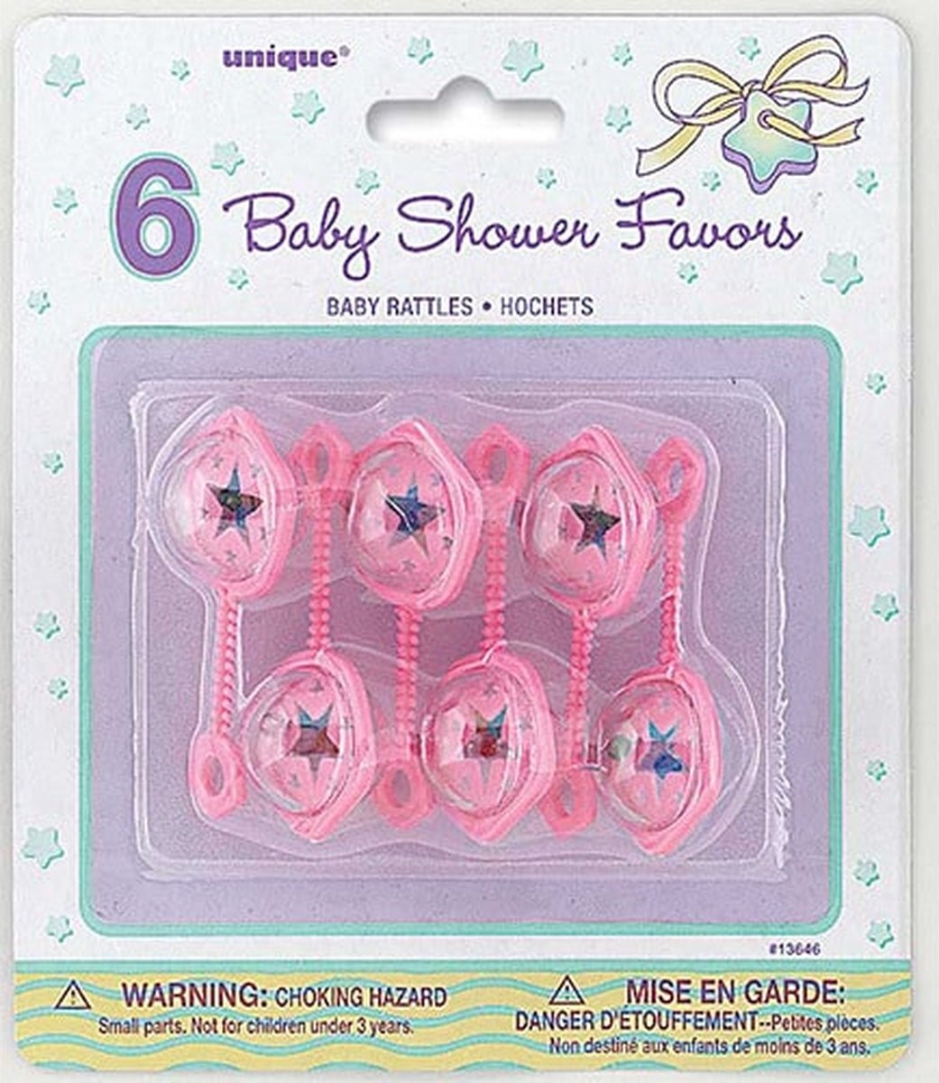 Unique Baby Shower Favors deco Rammelaar it's a girl 6 stuks