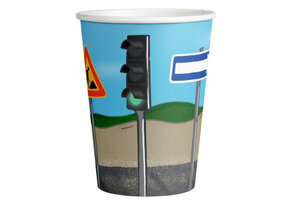 Amscan Kartonnen bekers 250ml op de bouwplaats 8 stuks