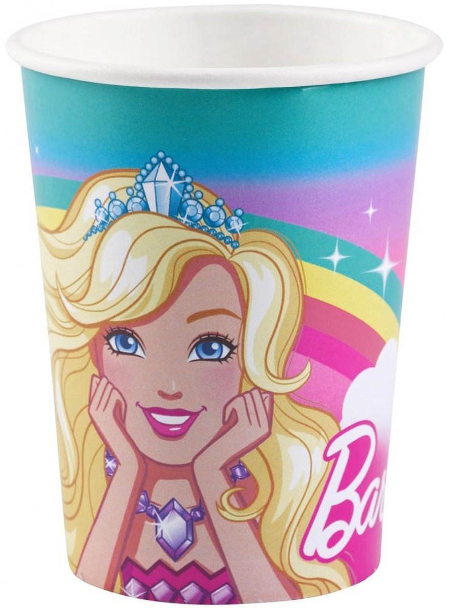 Barbie Feestbeker Dreamtopia Karton 250ml 8 Stuks