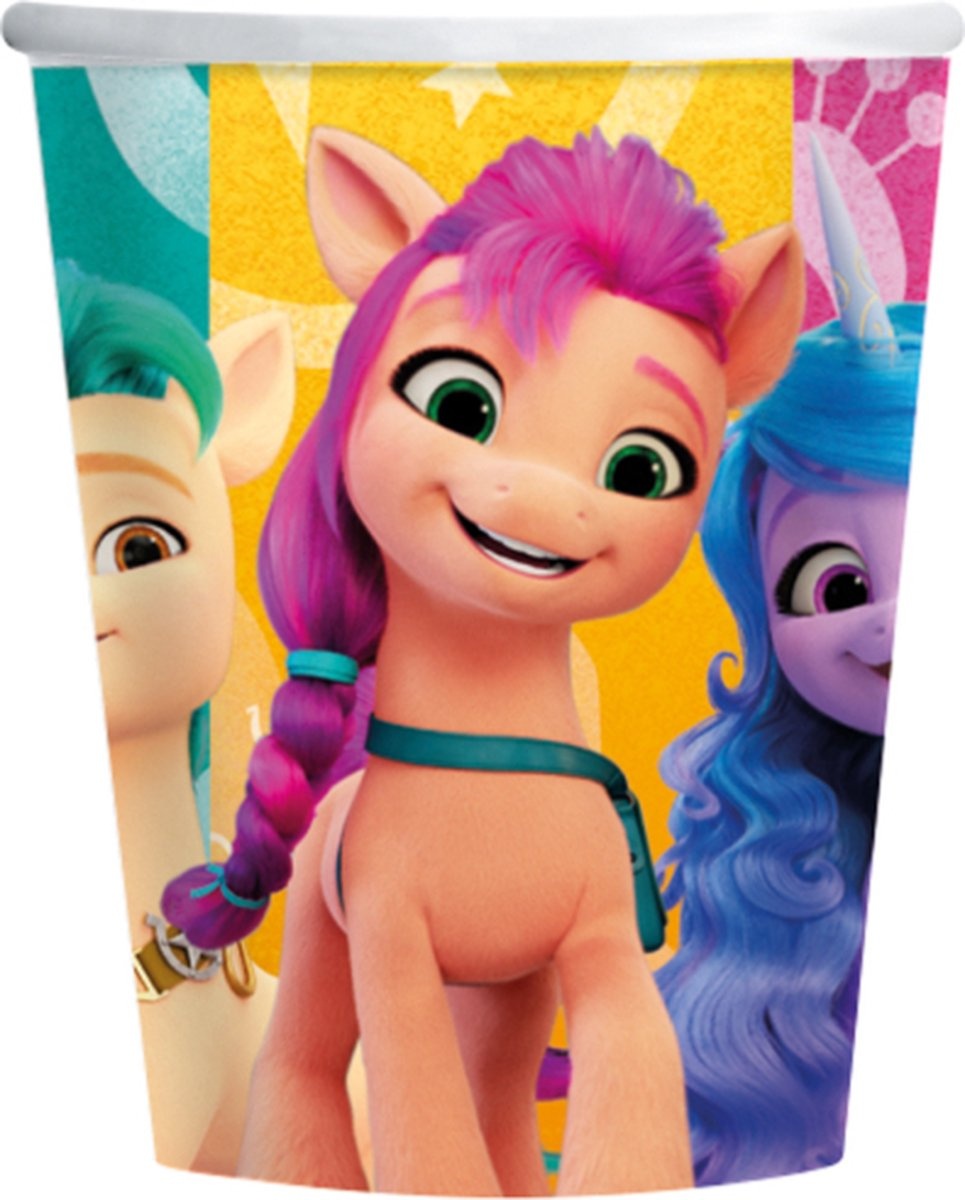 Amscan - My Little Pony - 8 kartonnen bekers - 250 ml