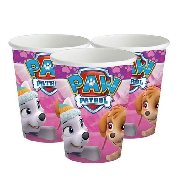 Amscan - Paw Patrol - 8 kartonnen bekers - 266 ml