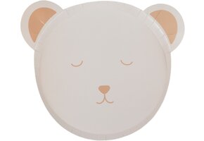 Kartonnen bordjes Baby Beer - 8 stuks