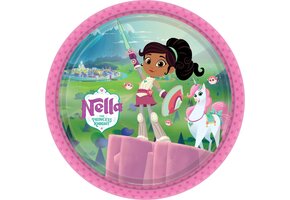 Nella The Princess Knight Kartonnen Borden 22,8cm 8 stuks