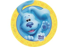 Amscan - Blue's Clues Kartonnen borden 23cm - 8 stuks
