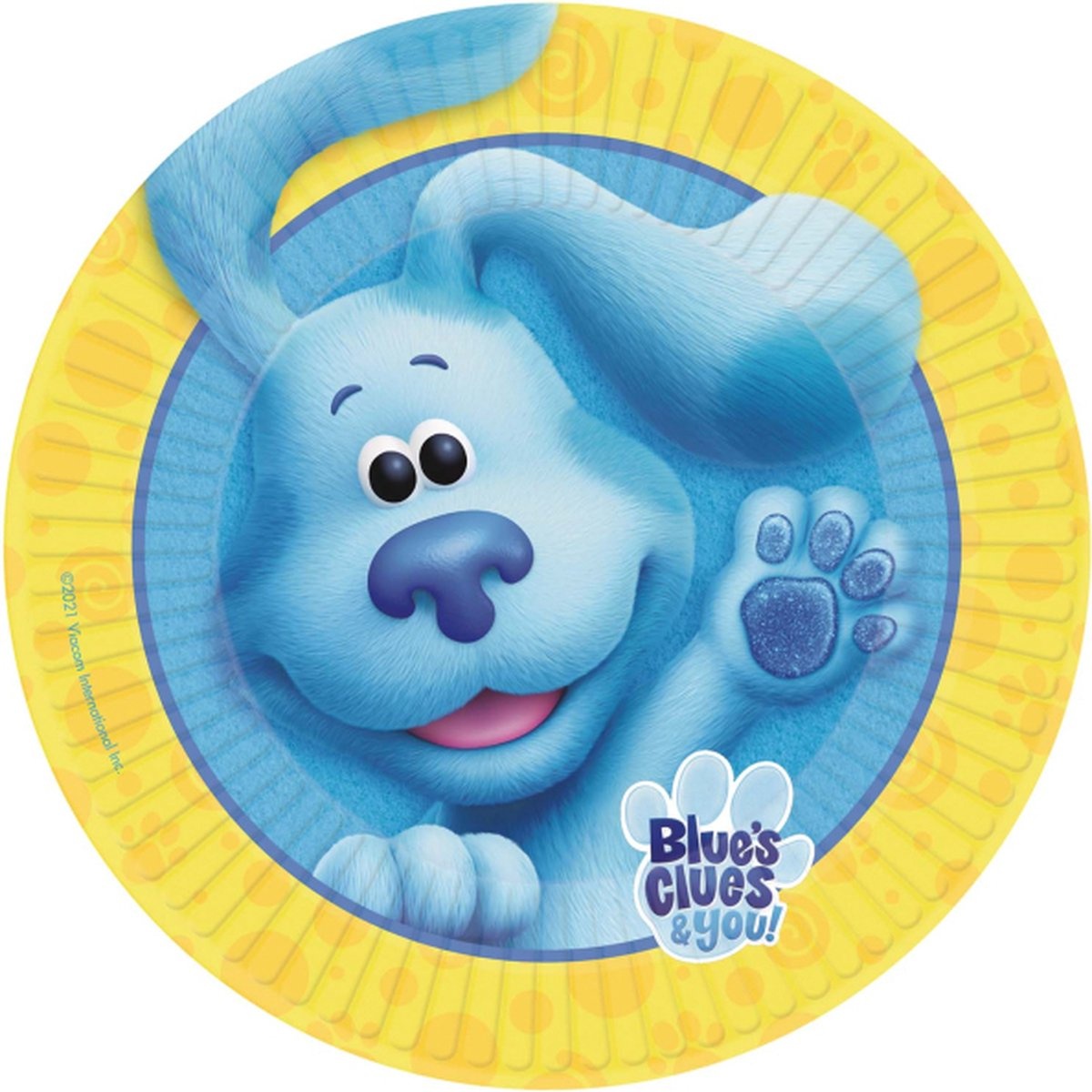Amscan - Blue's Clues Kartonnen borden 23cm - 8 stuks