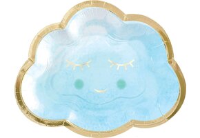 Amscan - Hello World - Kartonnen borden 16,5 cm - 8 stuks