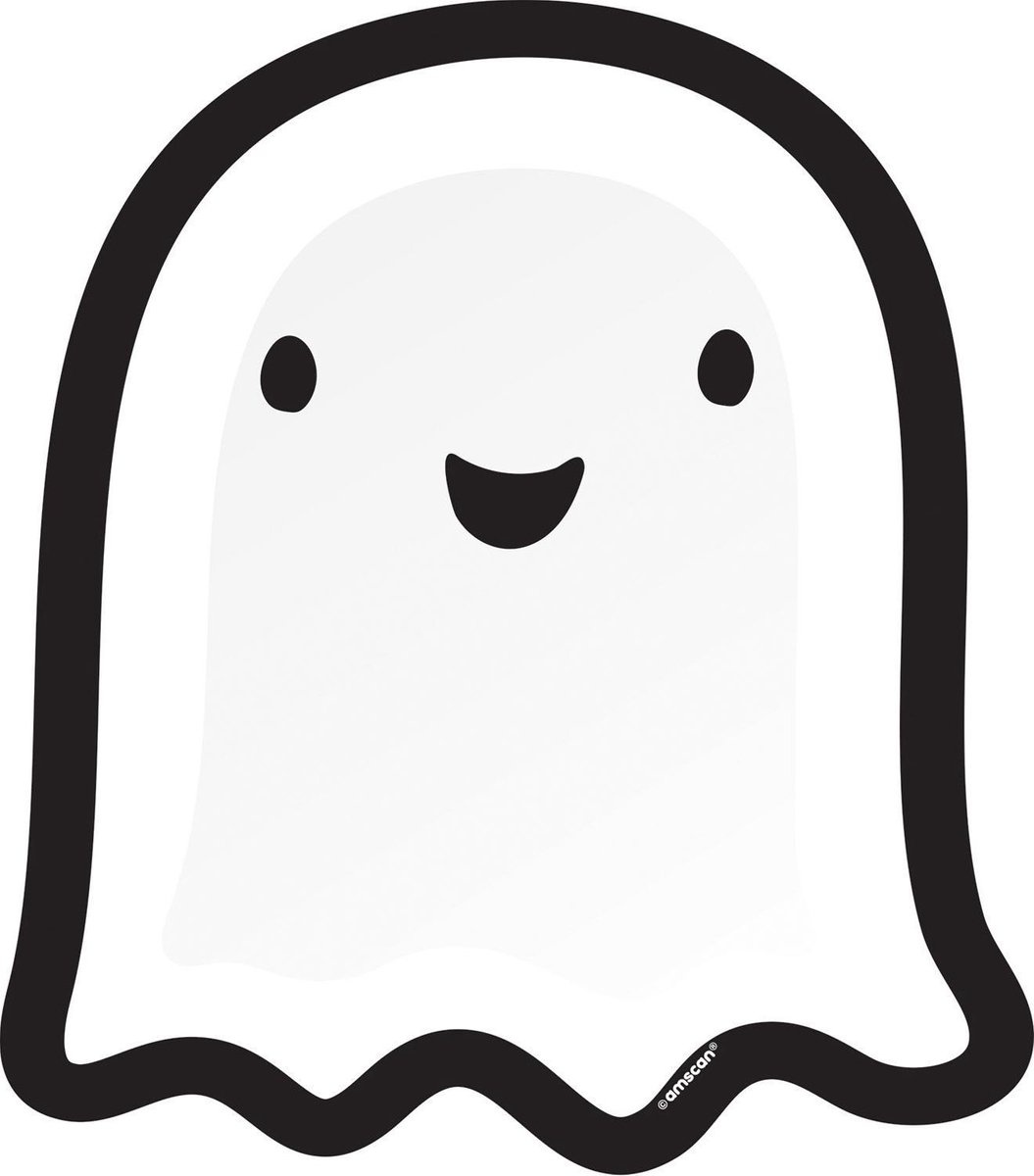 Amscan Feestborden Spook Junior 27cm Kartonnen borden 8 Stuks