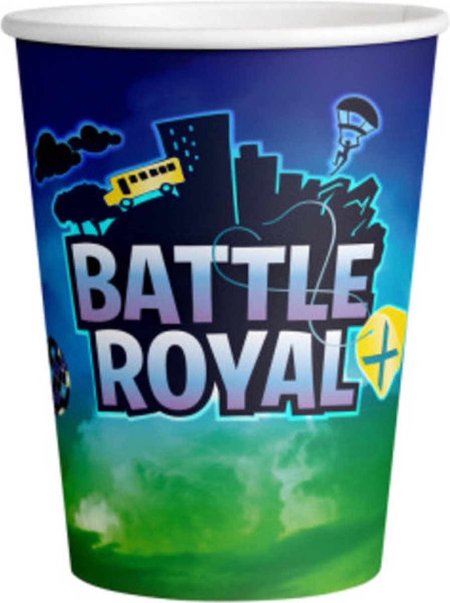 Battle Royal Kartonnen bekers Fortnite 250ml - 8 stuks