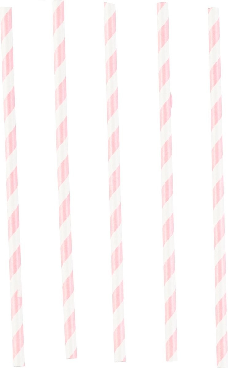 Amscan - Papieren Rietjes Zeemeermin 12 Stuks