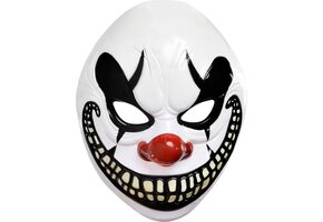 Amscan Masker Horrorclown 30 Cm Wit/zwart/rood One-size