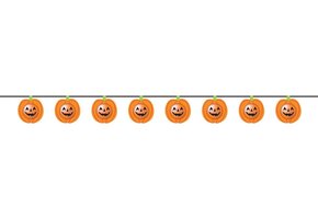 Amscan Decoratieslinger Halloween Friends 2 Meter Latex Oranje