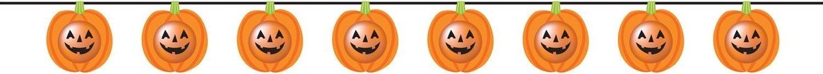 Amscan Decoratieslinger Halloween Friends 2 Meter Latex Oranje