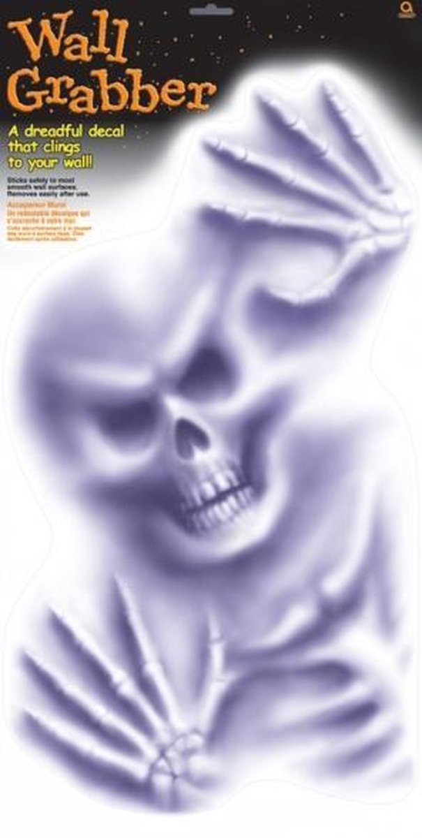 Amscan Muurdecoratieset Halloween-skelet muurstickers 60 Cm Wit