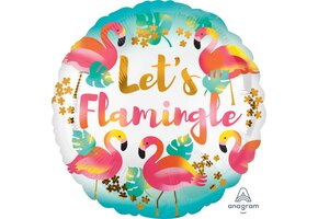 Amscan ballon Let's Flamingo's 40cm