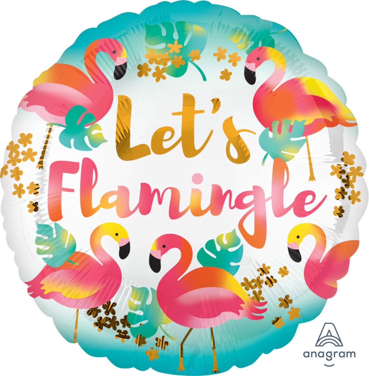 Amscan ballon Let's Flamingo's 40cm