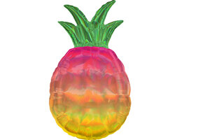 Amscan SuperShape holografische iriserende ananasfolieballon 43 cm x 78 cm