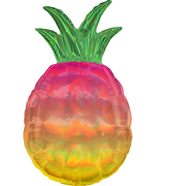 Amscan SuperShape holografische iriserende ananasfolieballon 43 cm x 78 cm
