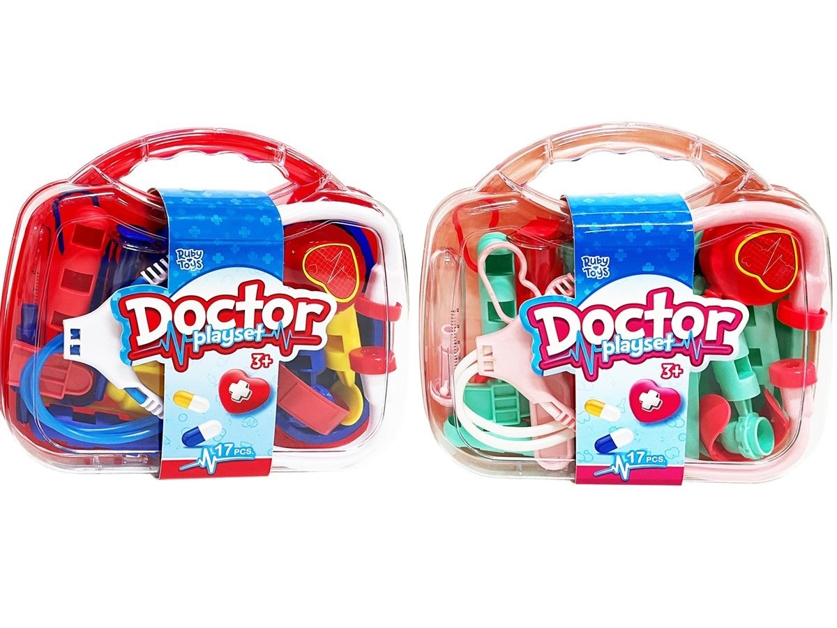 Dokterskoffer met transparante voorkant - 1 exemplaar assorti uitgeleverd