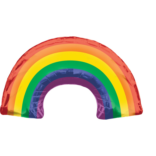 Amscan SuperShape Rainbow Folieballon 86 cm x 48 cm