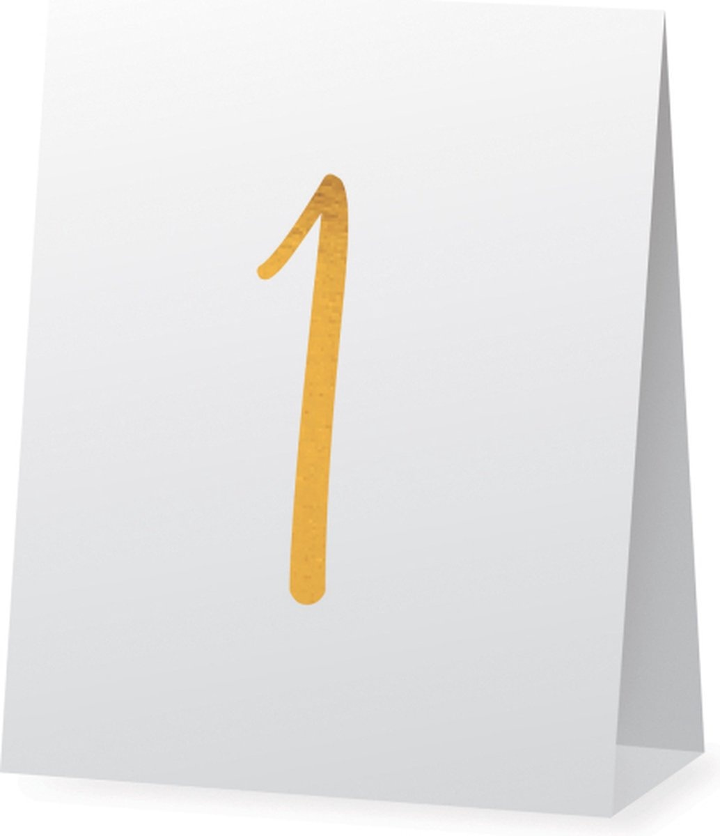 Just Married - Tafelkaartjes nummers 1 t/m 8 - 8 stuks