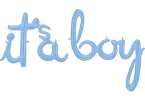 Amscan Ballon It's A Boy 68-73 Cm Folie Blauw