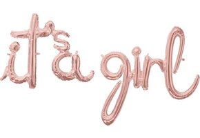 Amscan Ballon It's A Girl 68-73 Cm Folie Rosé Goud