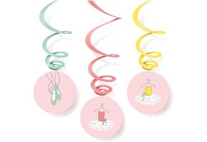 Amscan Swirlslingers Little Dancer 22 X 18 cm Ballerina 6 Stuks