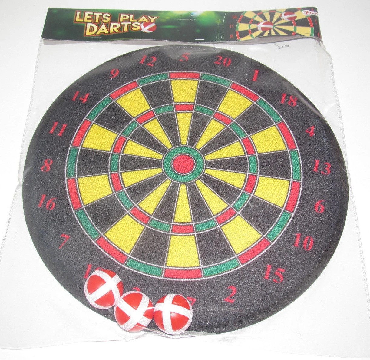Toi-Toys Dartbord klittenband incl. ballen en/of pijltjes - 1 set assorti uitgeleverd