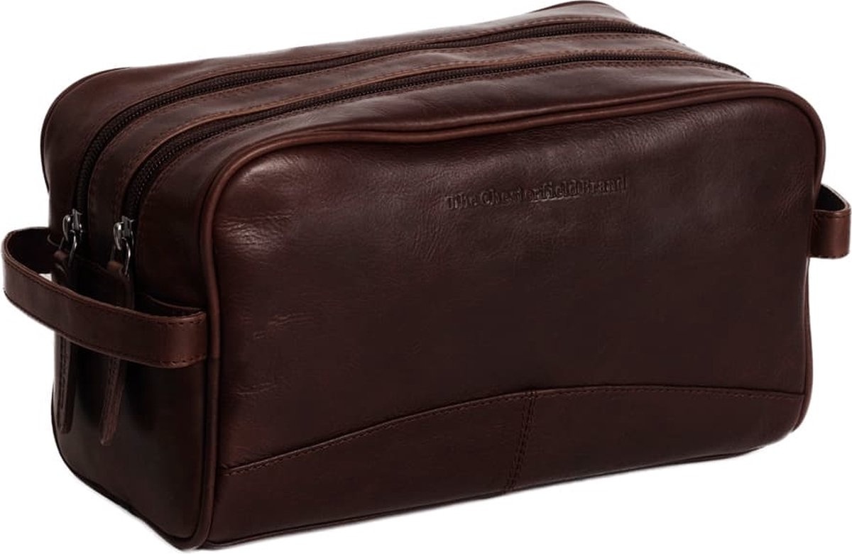 Chesterfield Stacey Leren Toilettas M - Bruin