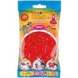 Strijkkralen Hama - 1000 Stuks - Rood Doorzichtig