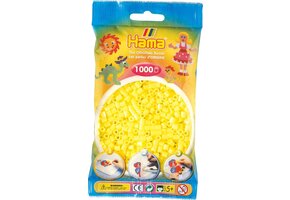 Strijkkralen Hama - 1000 Stuks - Pastel geel