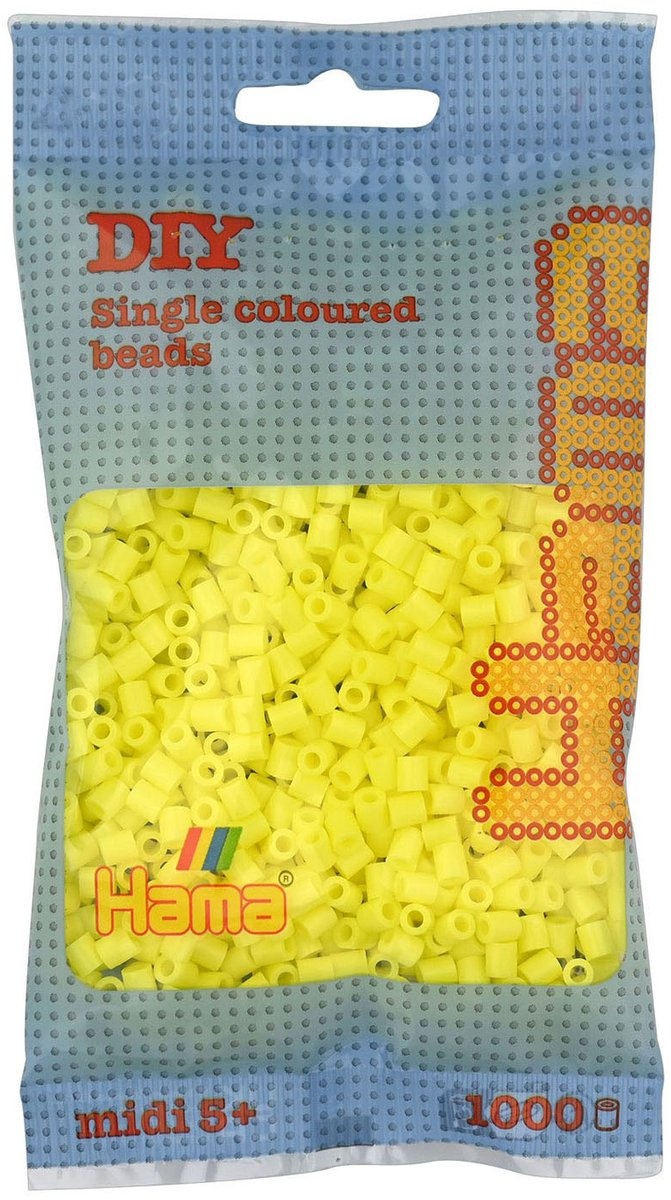 Strijkkralen Hama - 1000 Stuks - Pastel geel