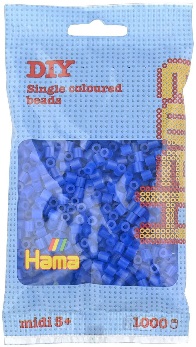 Strijkkralen Hama - 1000 Stuks - Blauw Neon