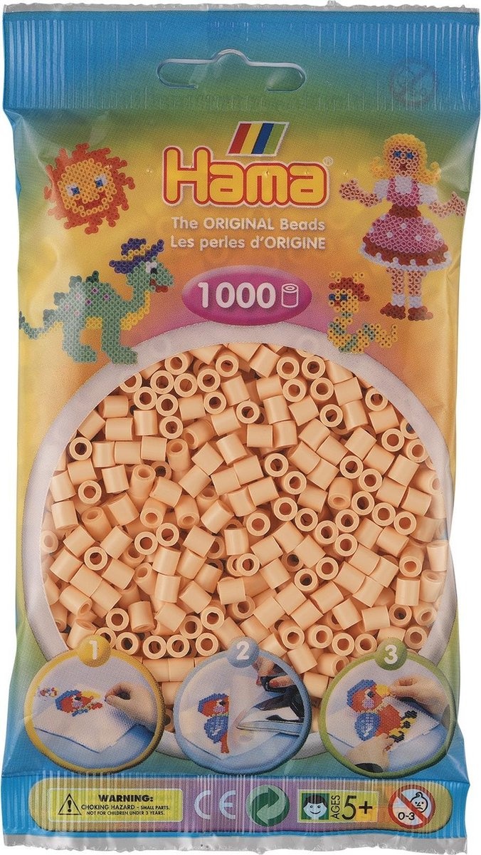 Hama Strijkkralen - 1000 Stuks - Beige