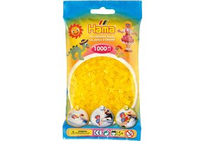 Hama Strijkkralen - 1000 Stuks - Geel Doorzichtig