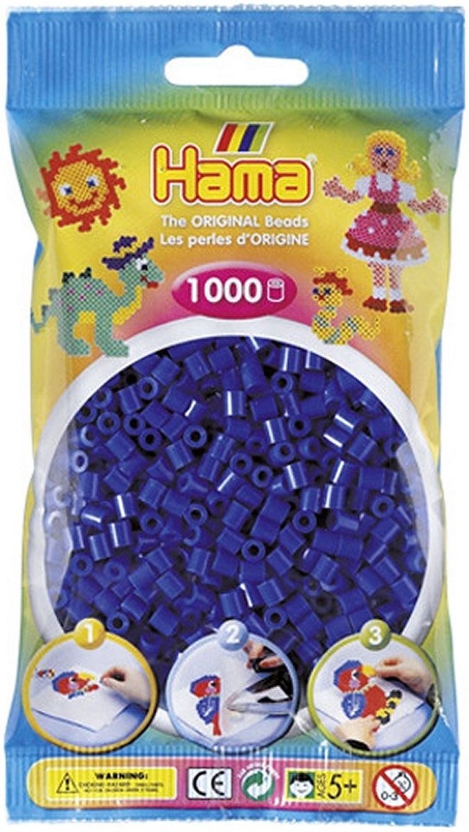 Hama Strijkkralen - 1000 stuks - Blauw
