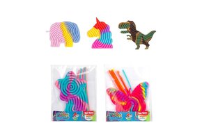 Curly Board Figurenplaat met Slierten 13dlg - 1 exemplaar assorti uitgeleverd