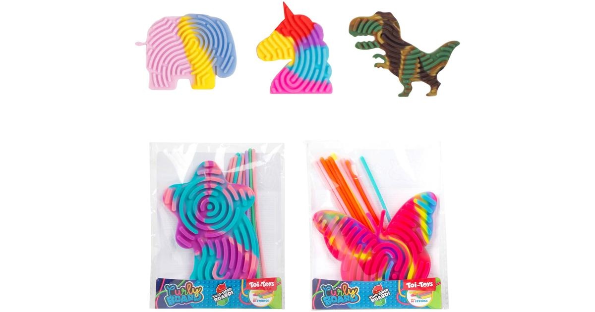 Curly Board Figurenplaat met Slierten 13dlg - 1 exemplaar assorti uitgeleverd