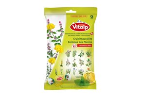Vitalp Kruidenpastilles Citroen Melisse Suikervij 75GR